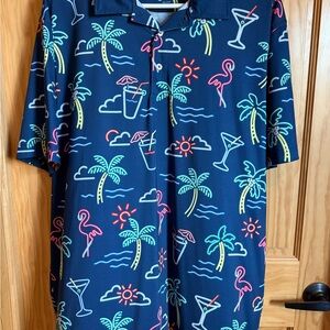 Chubbies Navy Graphic Short Sleeve Shirt